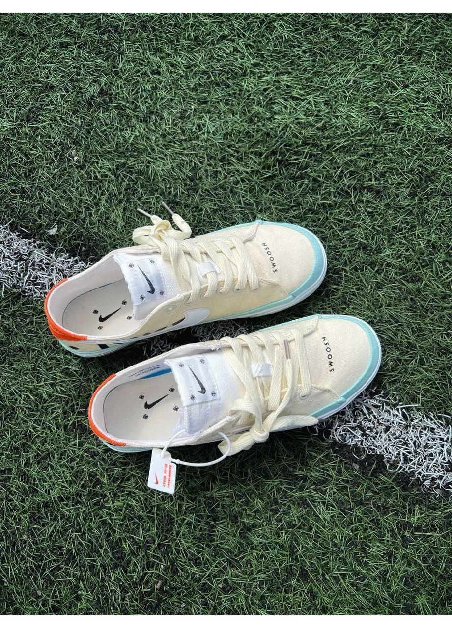 Бежевые демисезонные кроссовки мужские nike court legacy canvas beige найк коурт легаси No Brand