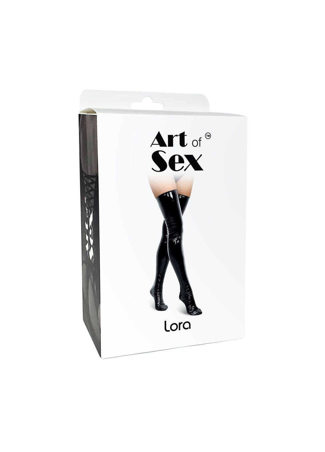 Сексуальные виниловые чулки - ora, размер L, цвет черный - CherryLove Art of Sex (282959168)