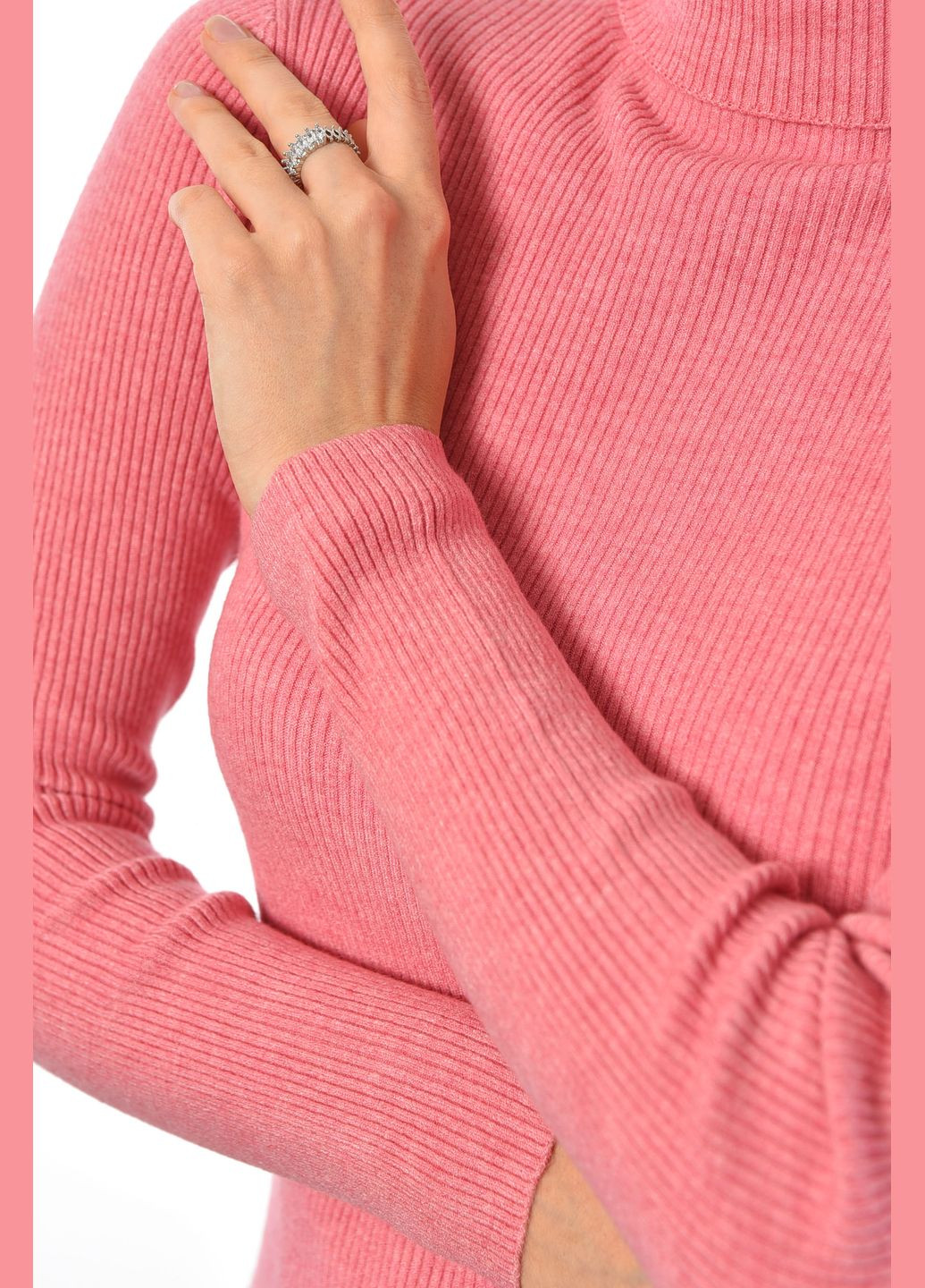 Гольф женский однотонный розового цвета Let's Shop (304971565)