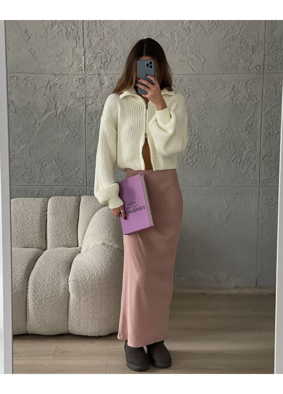 Жіноча трикотажна спідниця з ангори-рубчик Україна (360898655)