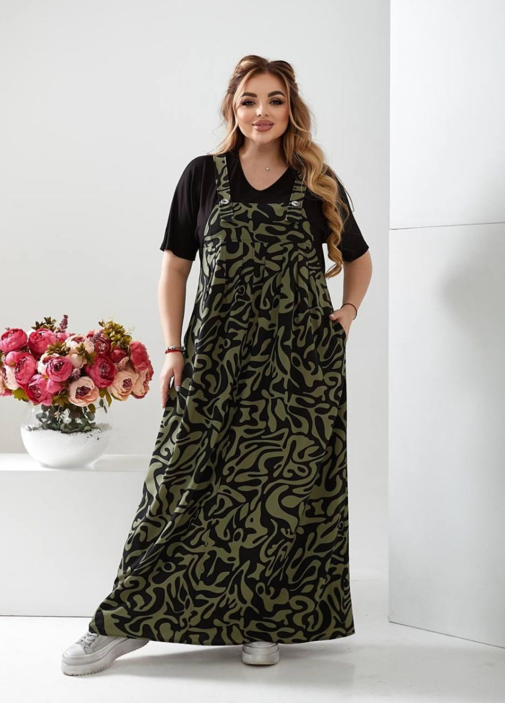 Сарафан-максі з абстрактним візерунком Україна (309575338)