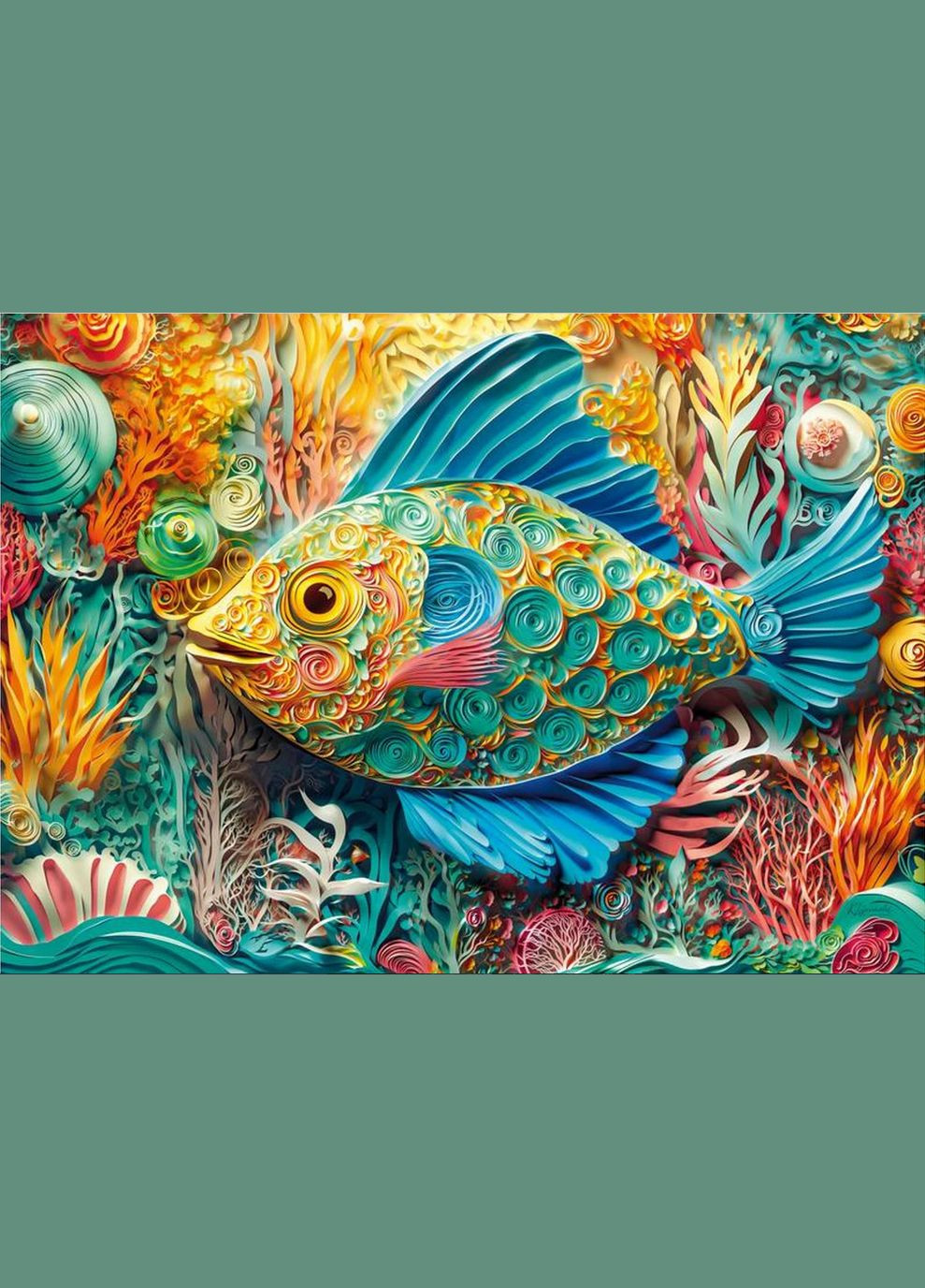 Пазл Квиллинговая рыба 1000 элементов CherryPazzi Cherry Pazzi (322073873)