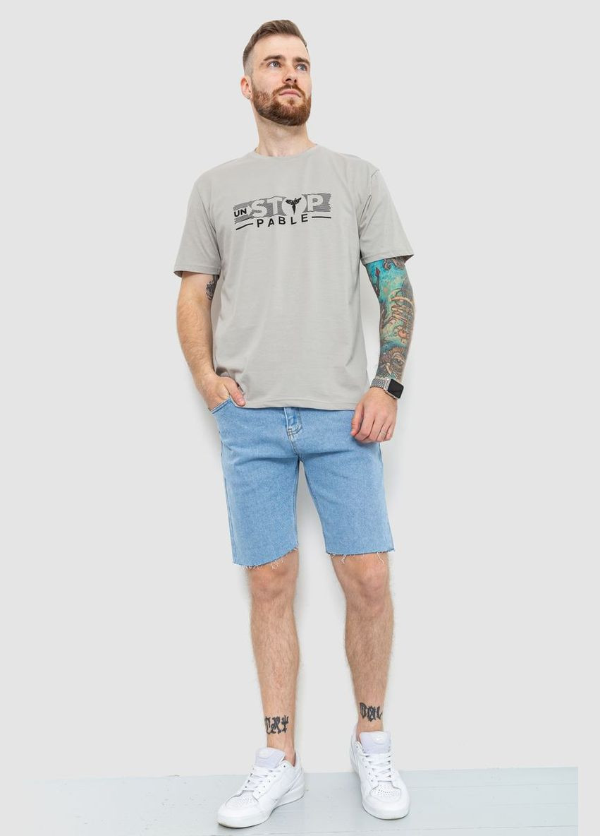 Оливковая футболка мужская батал 208r014 с длинным рукавом Ager