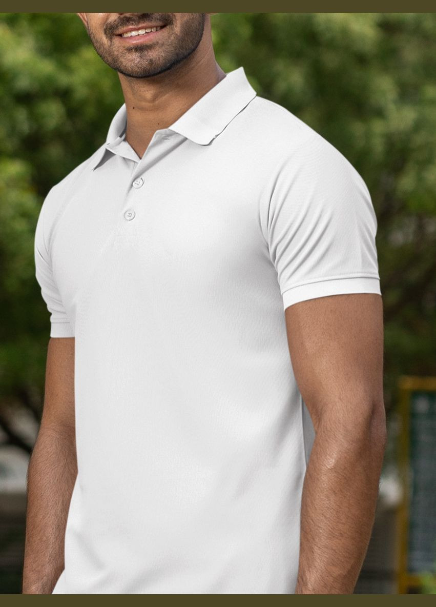 Белая футболка-мужская футболка-поло для мужчин Mishe однотонная