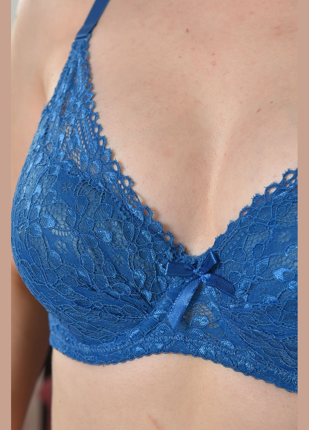 Синий демисезонный комплект женский синего цвета чашка в Let's Shop