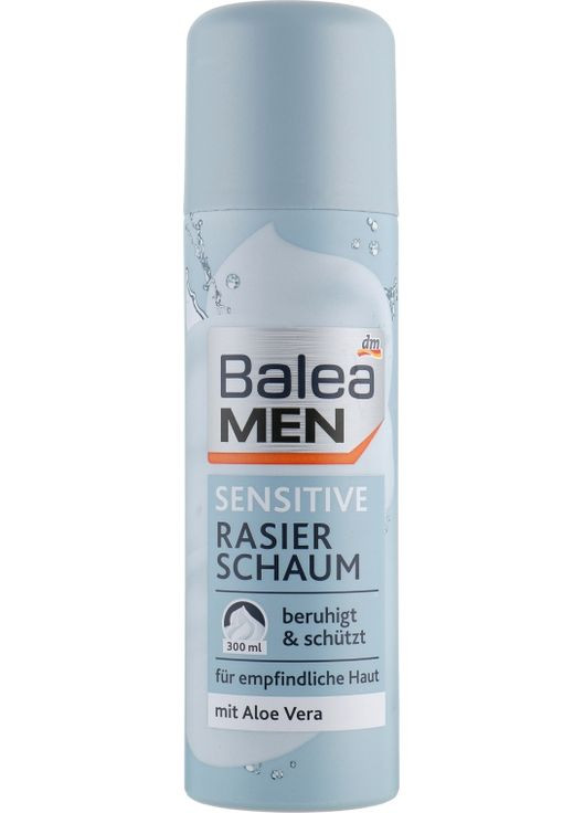 Пена для бритья для чувствительной кожи Men Sensitive Rasier Schaum 300ml (791059-36535) Balea (368663560)