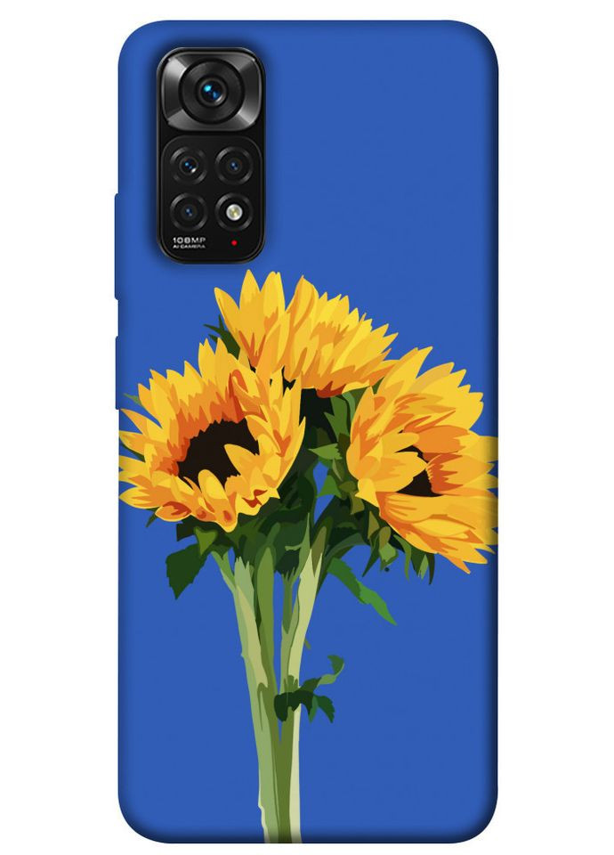 Чохол з принтом для Xiaomi Redmi Note 11 (Global), 11S для Ксьомі, ксіомі редмі ноті 11, ноті 11с sunflowers No Brand (339676555)