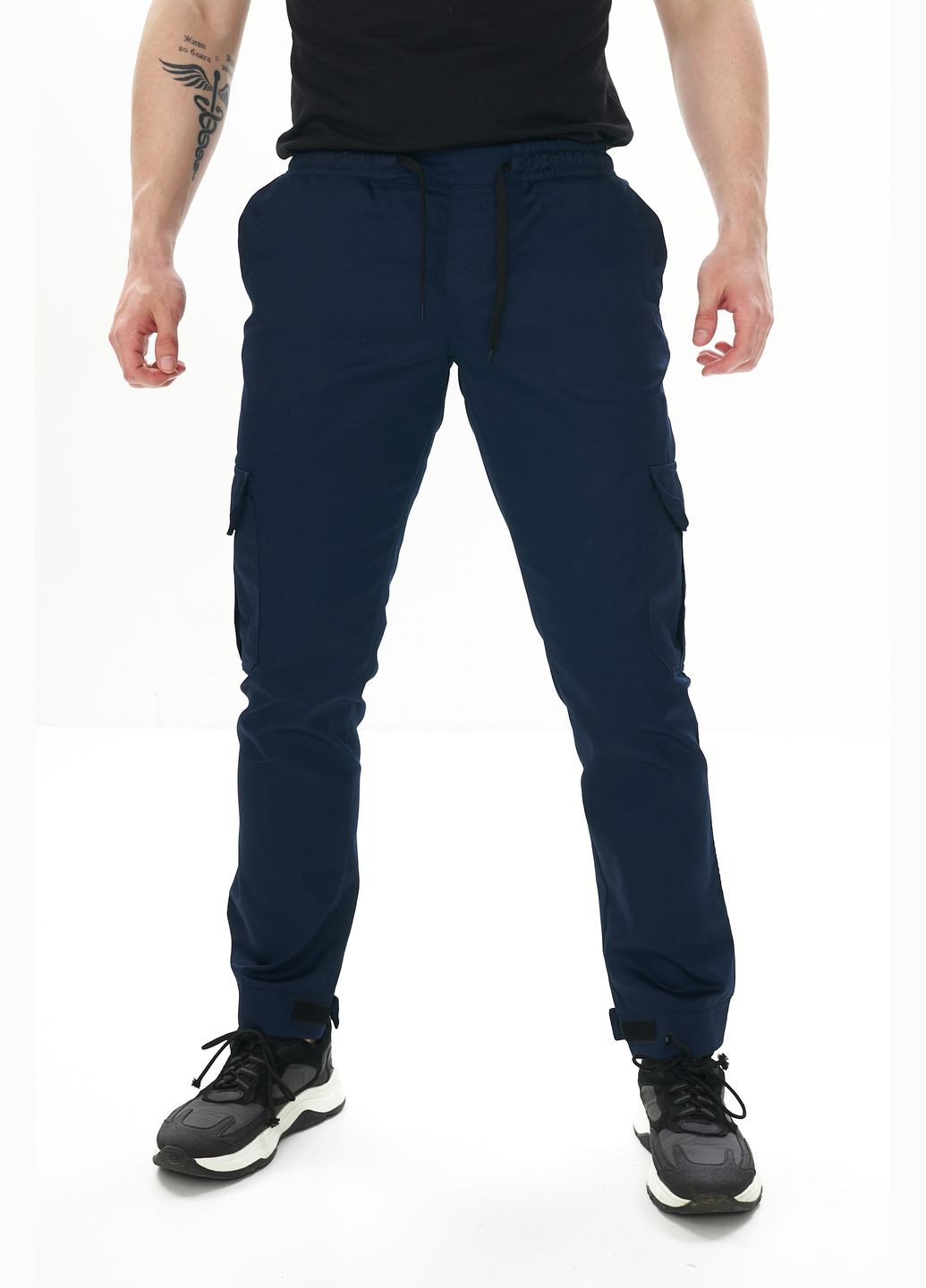 Синие повседневный, кэжуал демисезонные прямые брюки Intruder