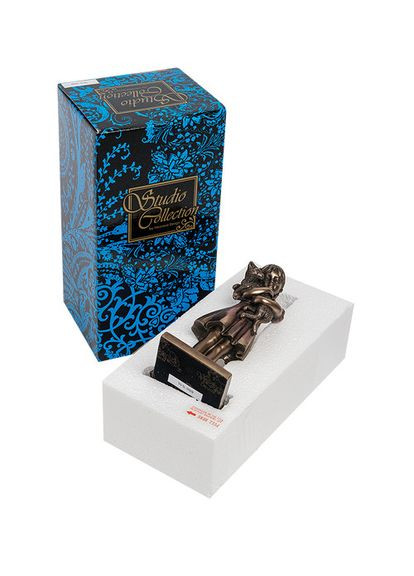 Статуэтка с бронзовым напылением Девочка с котенком 16 см 1906311 Veronese (346533294)