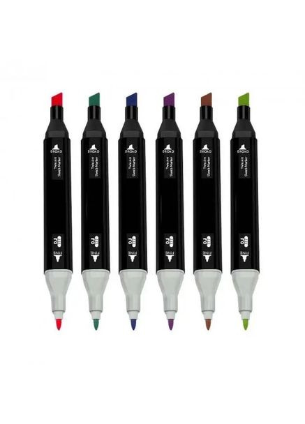 Набір маркерів для малювання Touch 120 шт. Чорний Art (283622339)
