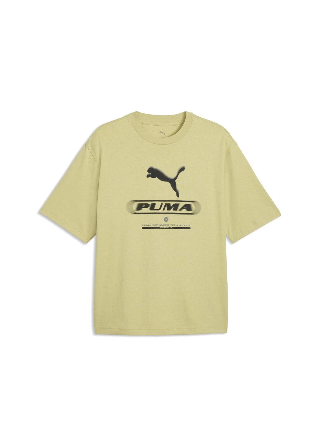 Зеленая футболка sport boxy street graphic tee men Puma