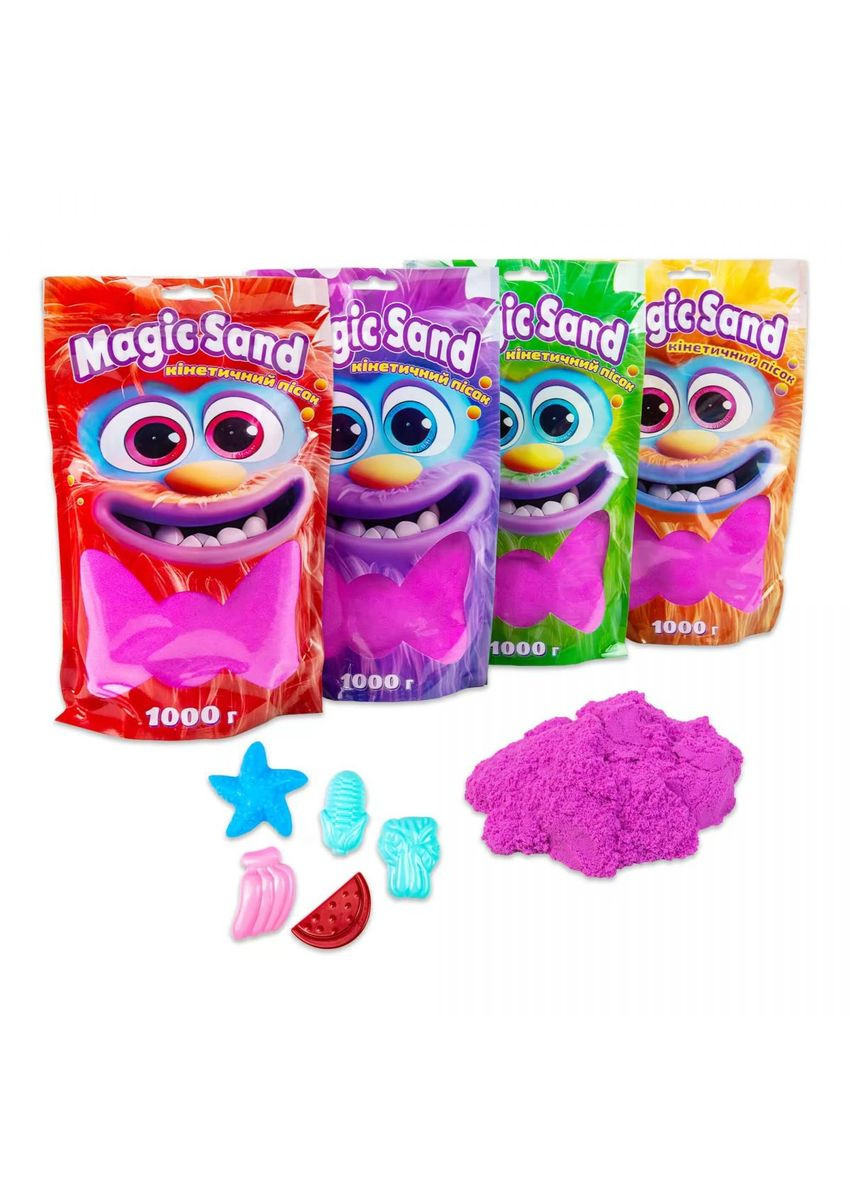 Кинетический песок "Magic Sand", 1 кг (фиолетовый) Strateg (290252530)