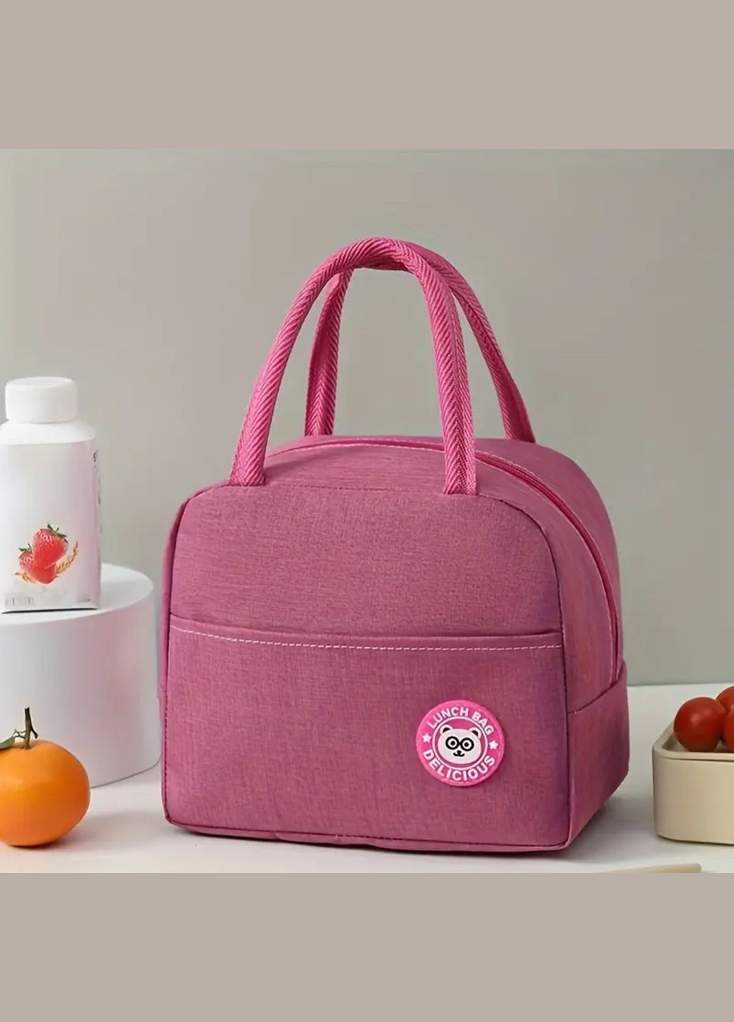 Термобокс для обідів ланч бокс Рожевий No Brand (329142082)