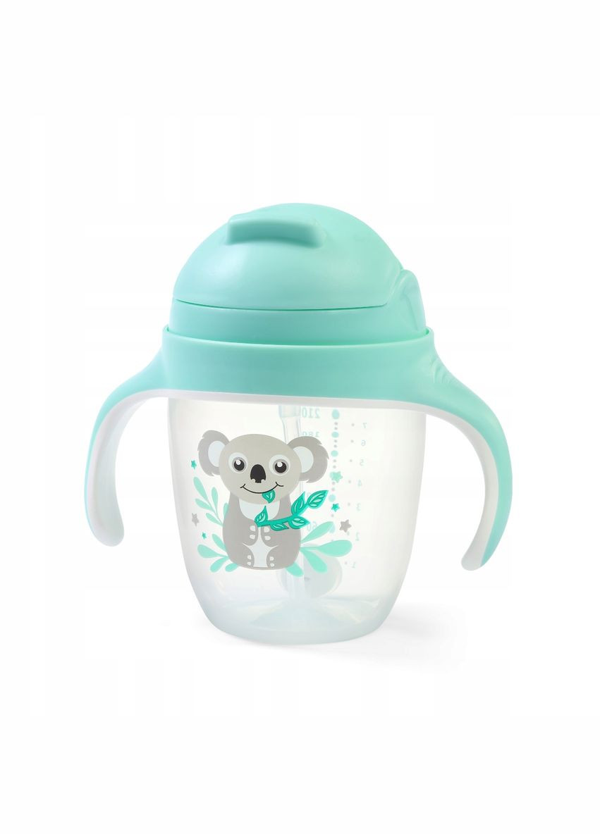 Поїлка-непроливайка з обтяженою соломкою та герметичною кришкою Коала 6+ 240 мл () BabyOno 1464/03 (343413549)