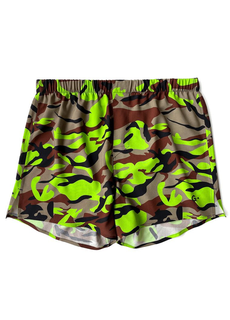 Труси боксери з бавовни з шовком у принт Neon Lime Camo G.LVOV (362206854)