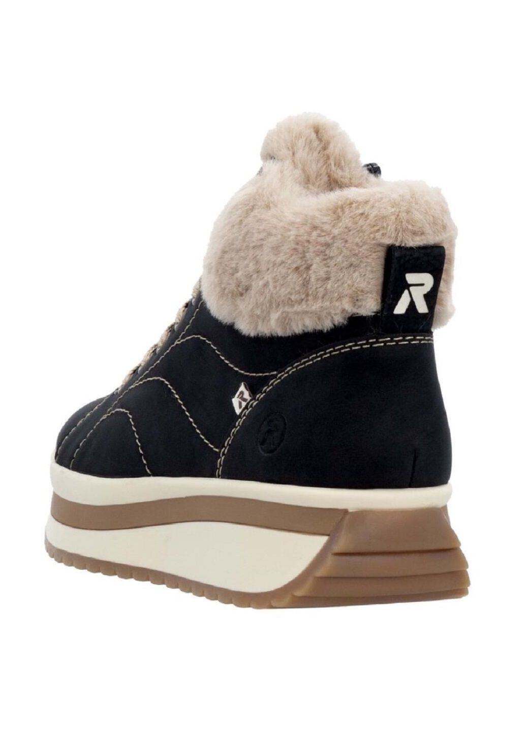 Зимние ботинки Rieker из натурального нубука
