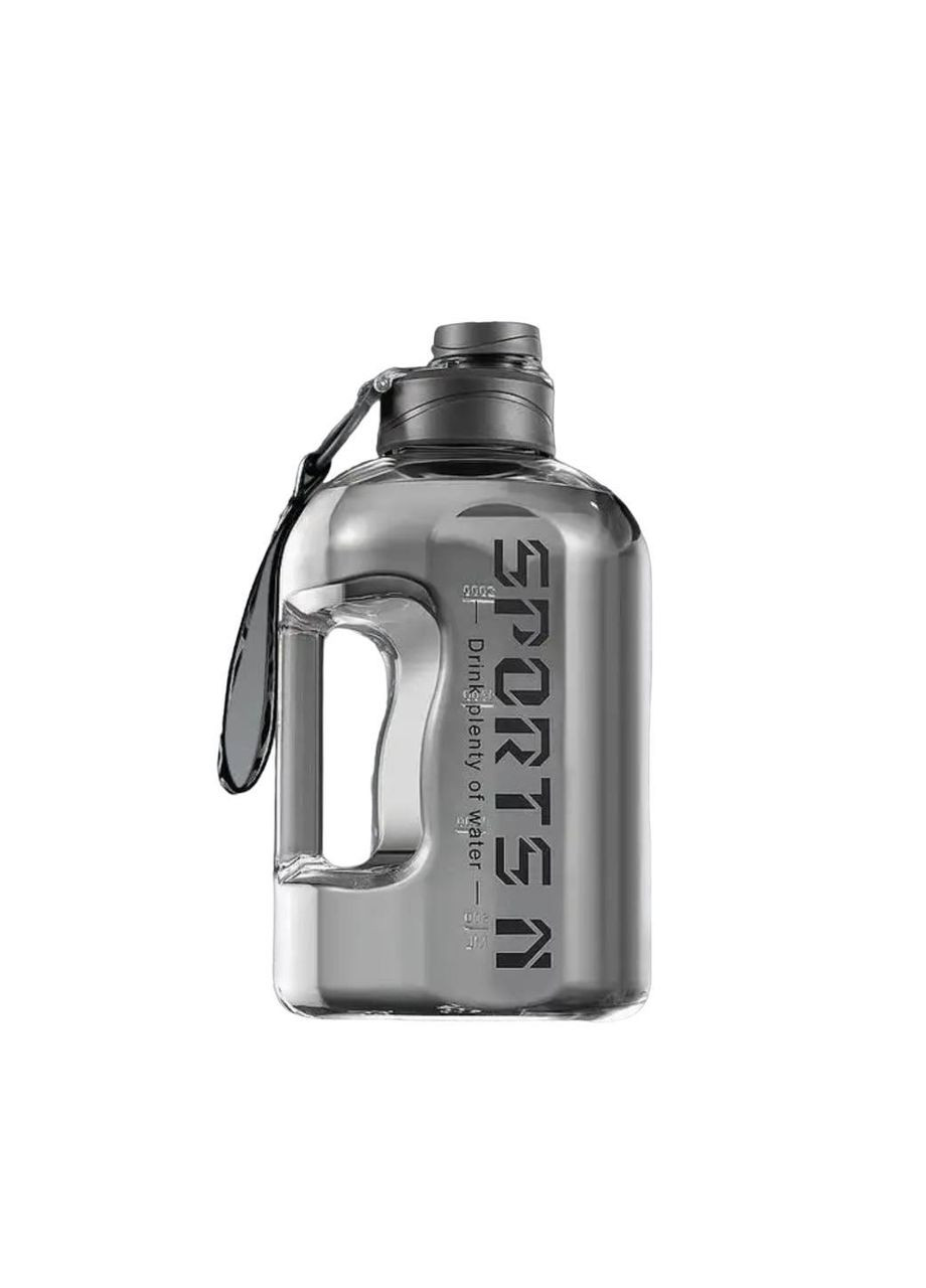 Спортивная бутылка для воды 1650 мл. Серая No Brand (275111406)
