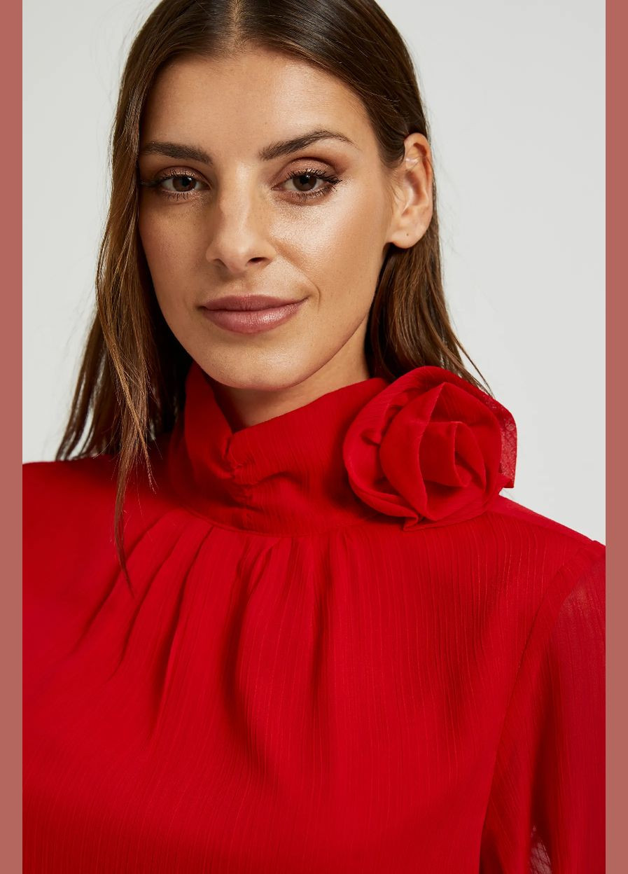 Красная блузка женская Moodo