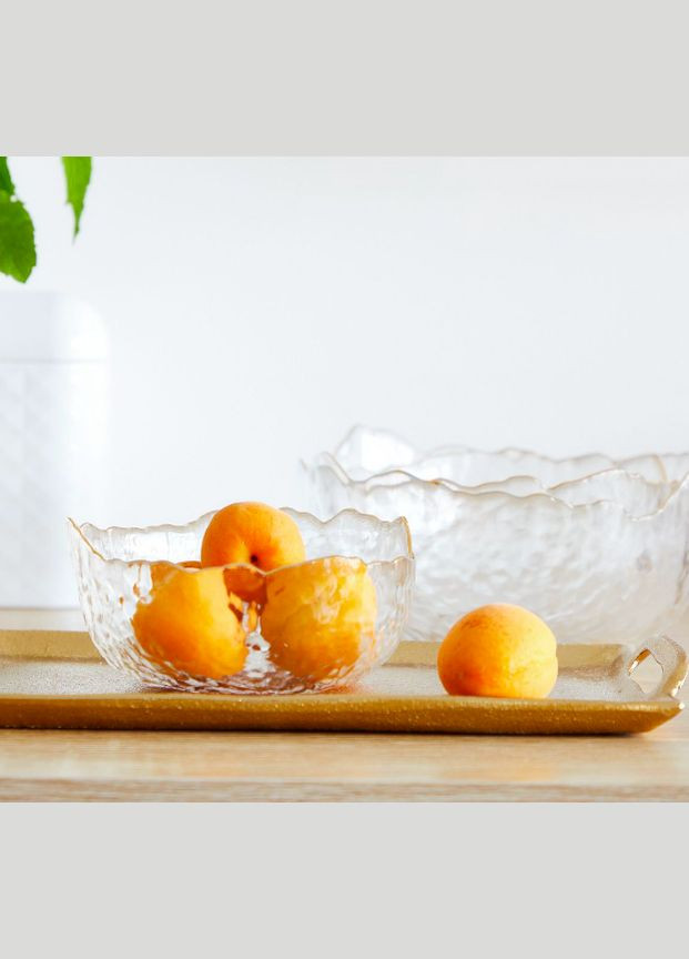 Піала скляна Перлина, 16,5х7 см, прозора No Brand (322736851)