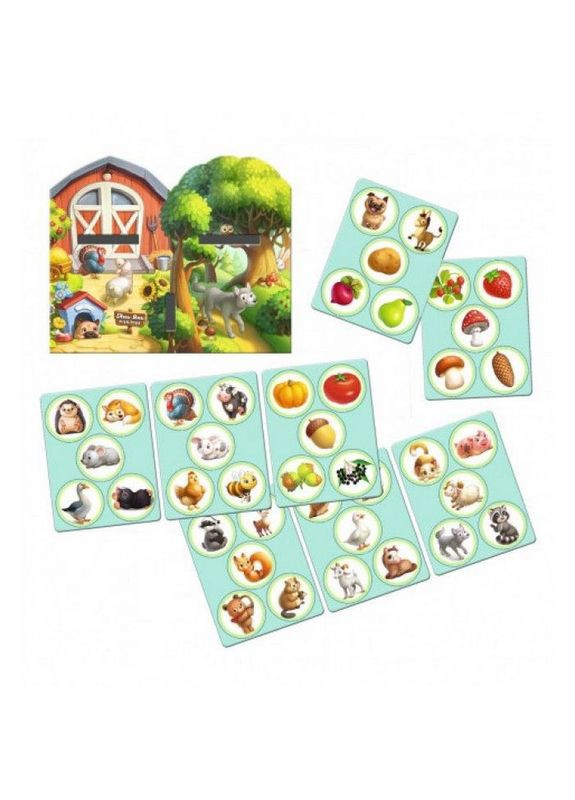 Деревянная настольная игра «Дикие и домашние животные» Ubumblebees (365640887)