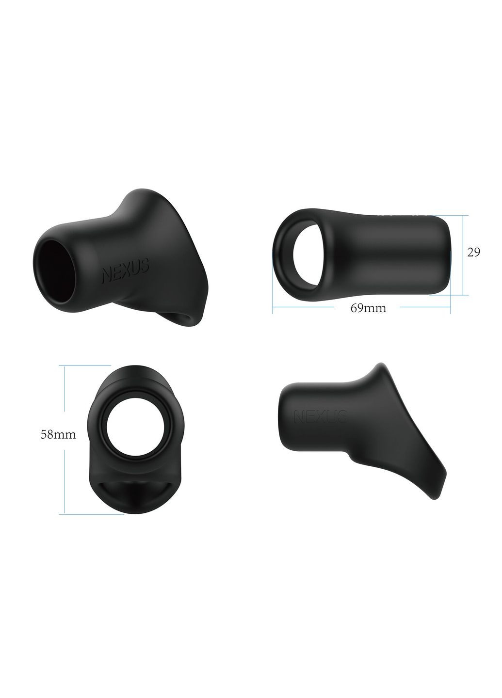 Ерекційне кільце Rise Cock and Ball Sling - CherryLove Nexus (339867322)