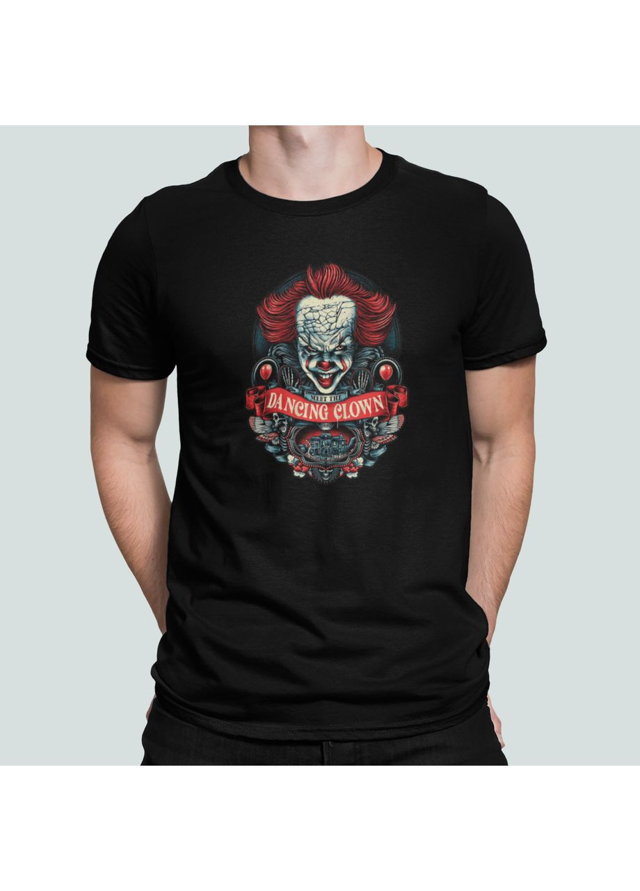 Черная мужская футболка с принтом pennywise it пеннивайз оно хэллоуин Stedman