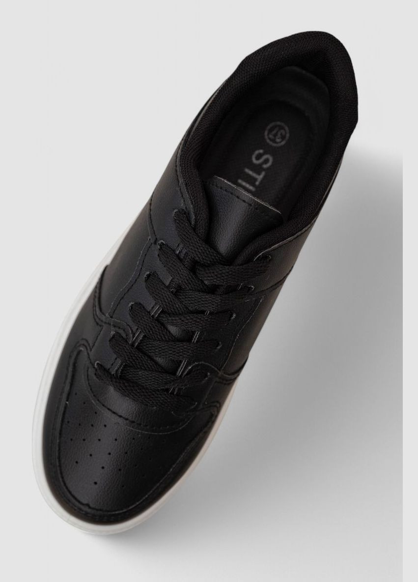 Чорно-білі кеди жіночі, колір чорно-білий, Stilli