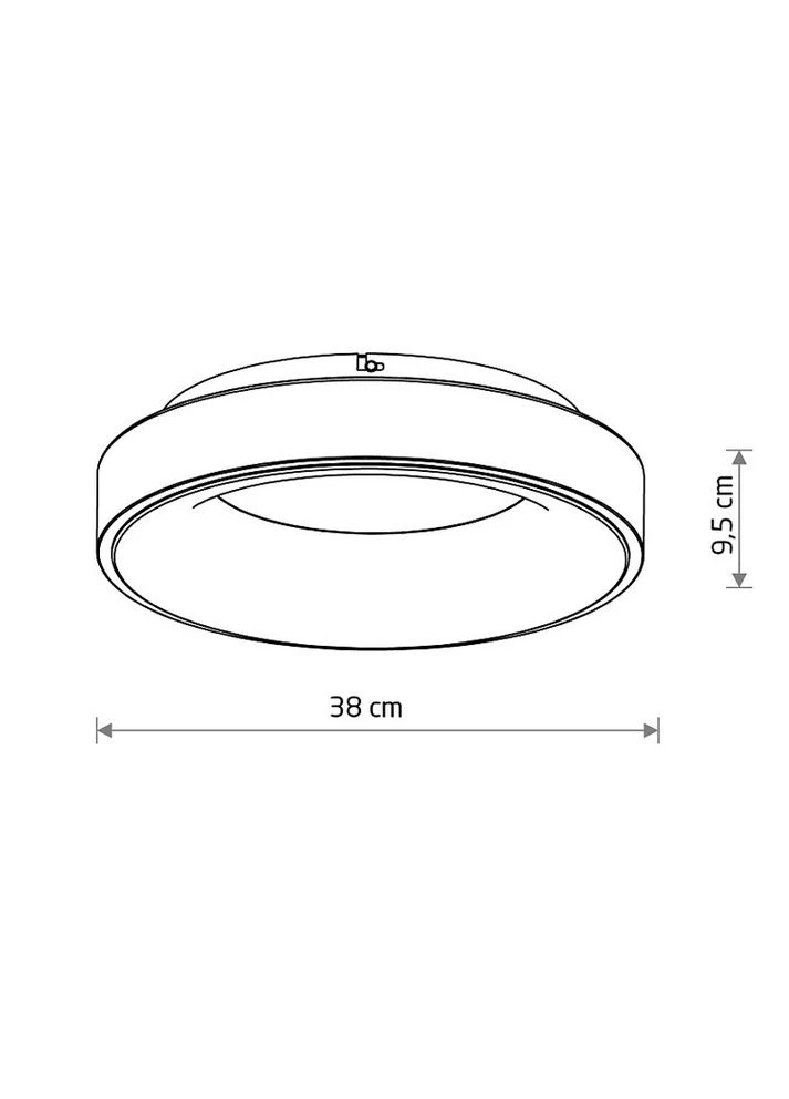 Світильник стельовий 11210 Nikki Round Led 1x32W 4000K 2700Lm IP20 Чорний (11210) Nowodvorski (318524502)