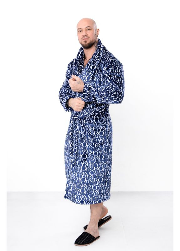 Махровый мужской халат с карманами (p-1558) Носи своє (370270079)