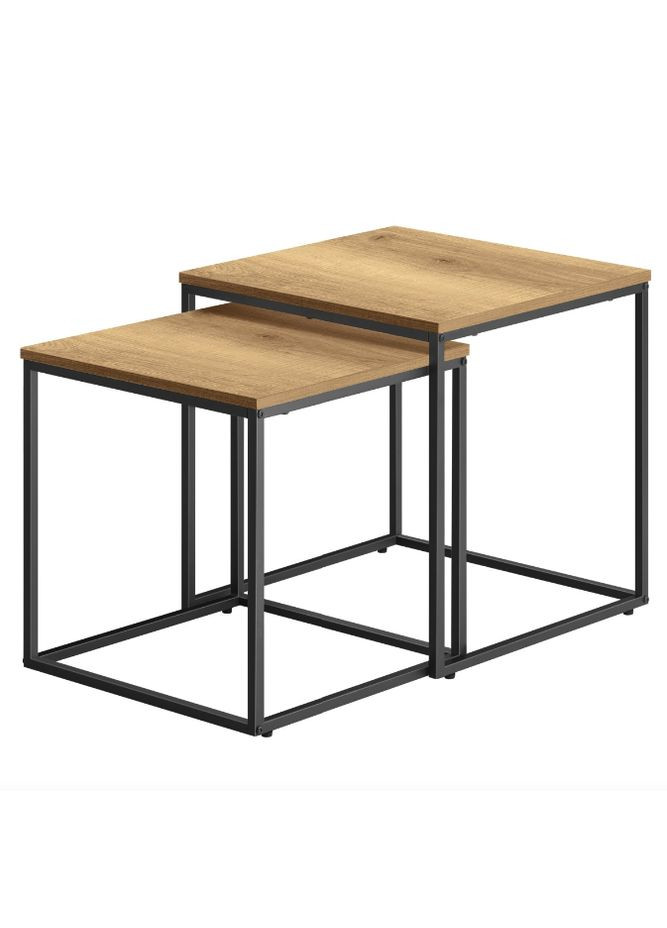 Комплект журнальних столиків Nika квадратні натуральний Leobert (304402104)
