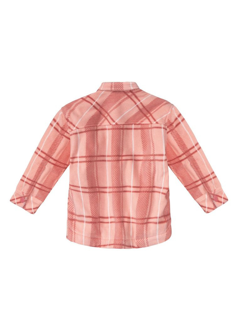 Рожева демісезонна куртка демісезонна-сорочка на плюшевій підкладці для дівчинки lidl 411740 рожевий Lupilu