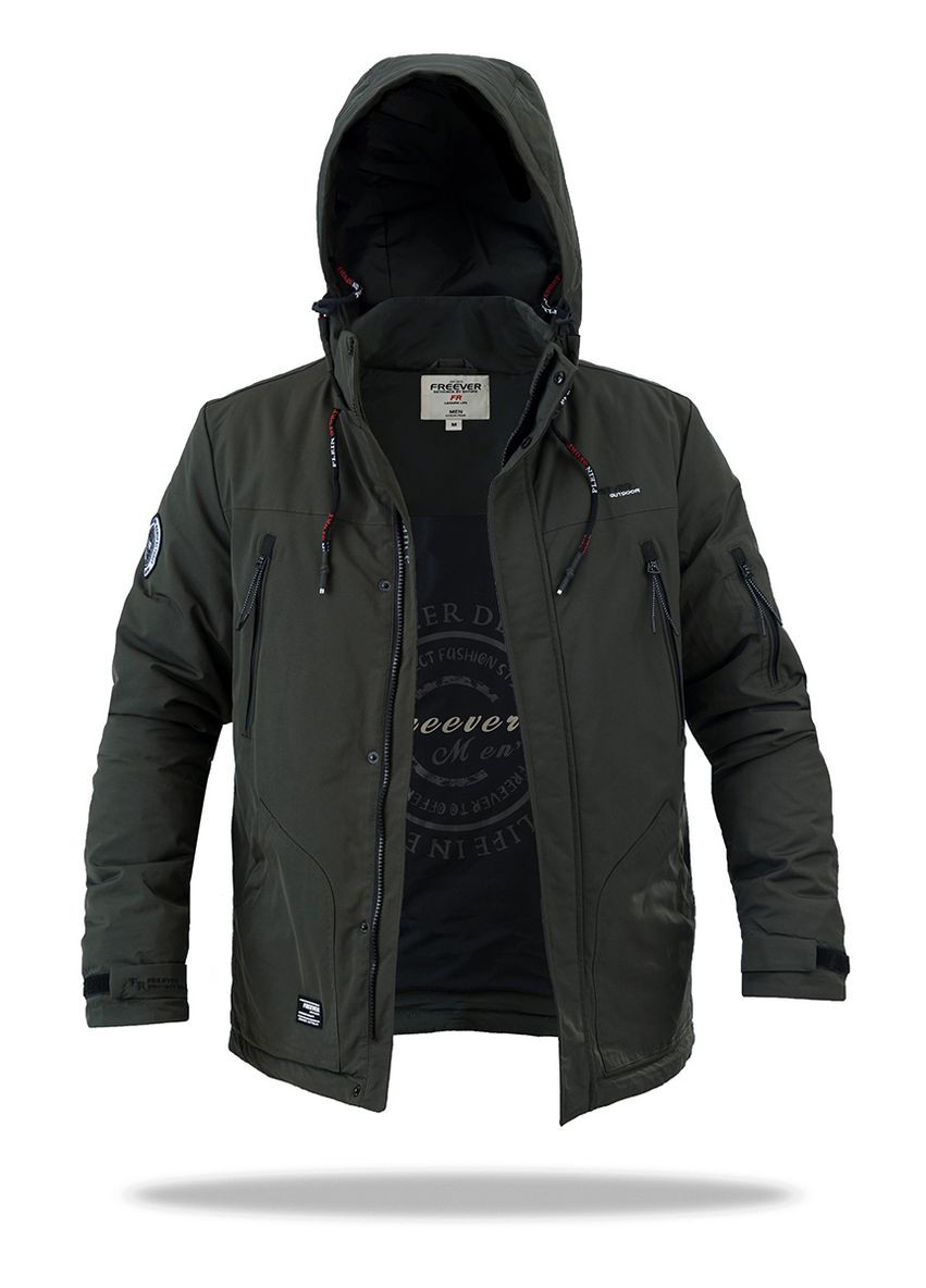 Оливковая (хаки) демисезонная куртка мужская sf 70506 хаки Freever