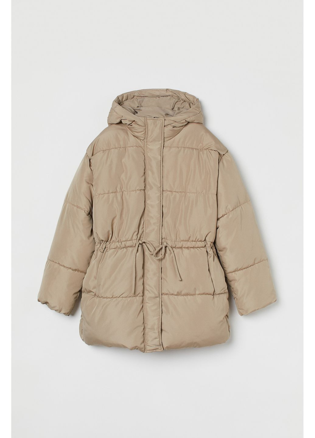 Бежева демісезонна стеганна куртка H&M