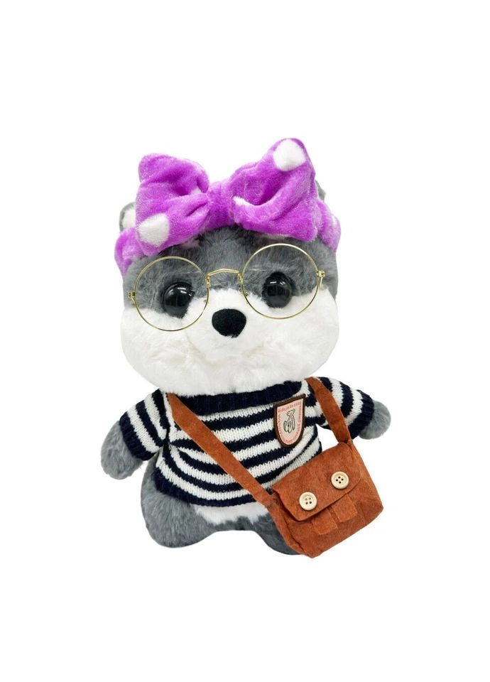 Мягкая игрушка "Песик" K0201(Grey) одежда в ассортименте, 30 см K0201(Grey) Bambi (390476963)