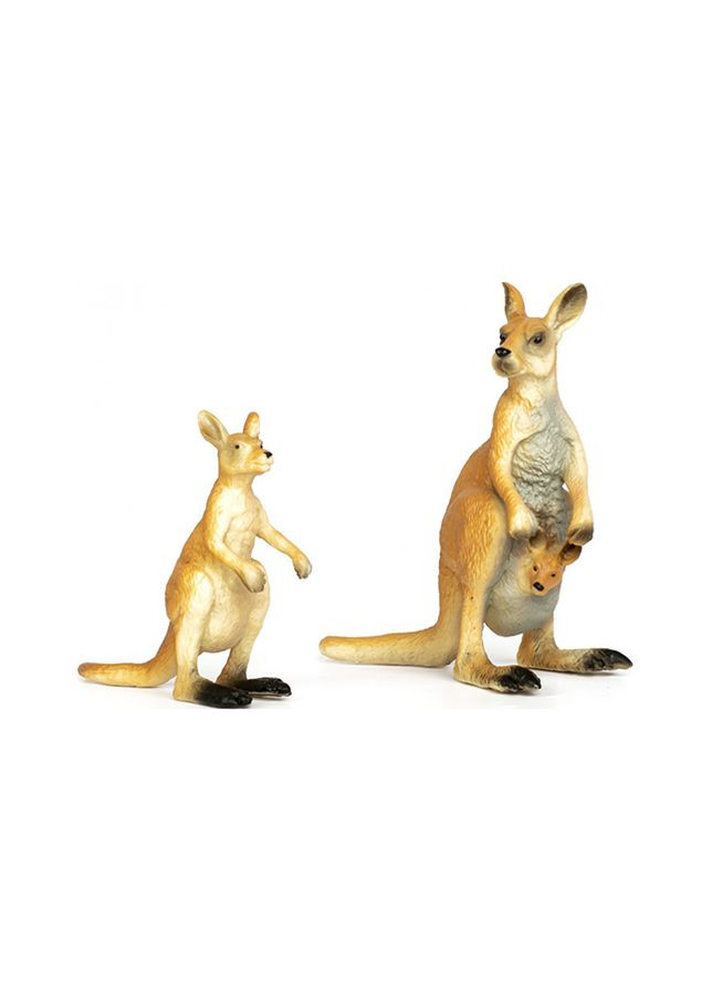 Набір фігурок тварини "Сафарі" Кенгуру з малюком в сумці та кенгурятко колір різнокольоровий ЦБ-00237317 Kids Team (297136379)