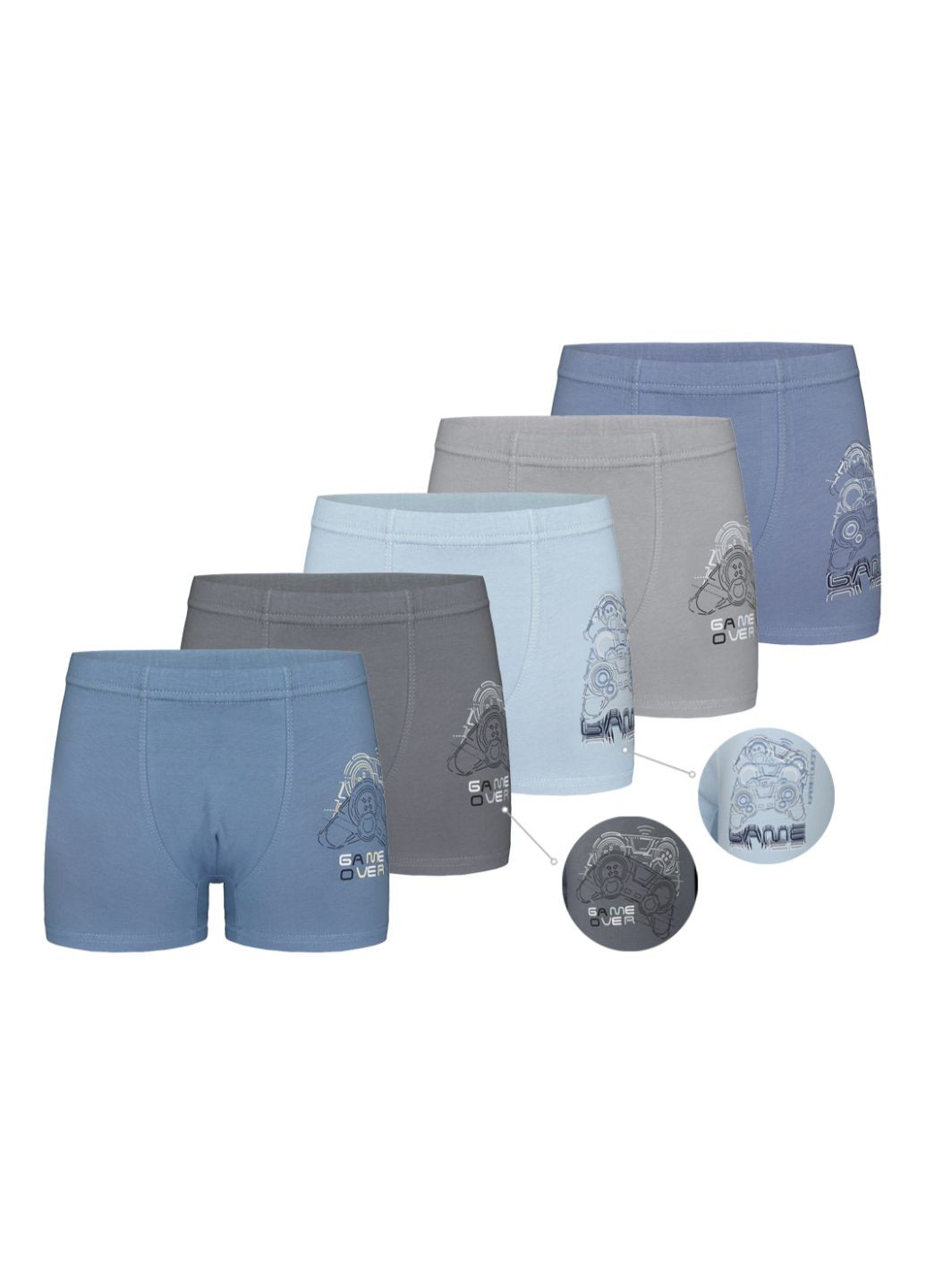 Набор (5 шт) трусов-боксеров для мальчиков Donella 7571PB17 (306709278)