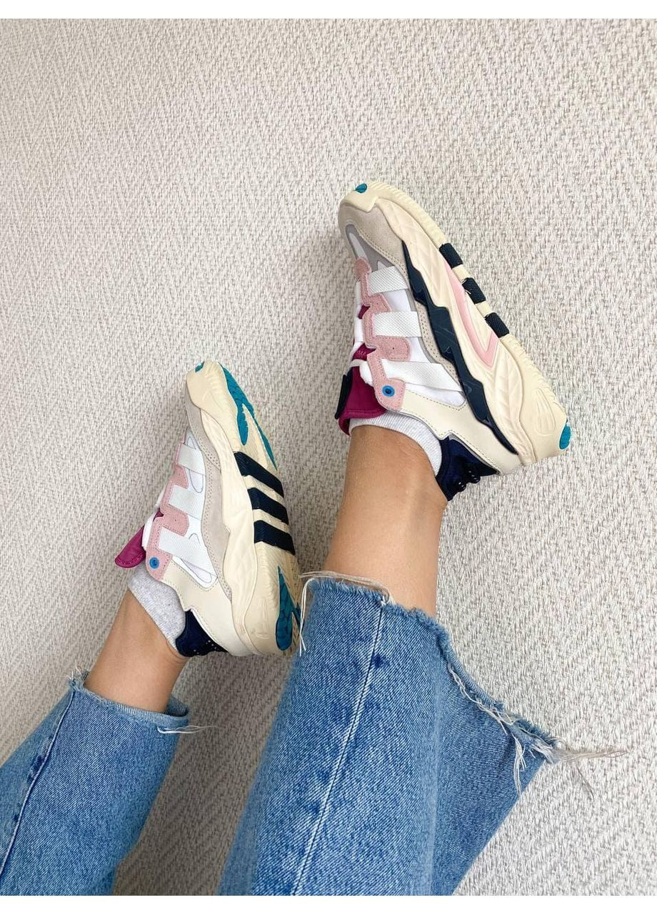 КРОССОВКИ ЖЕНСКИЕ ADIDAS NITEBALL BEIGE BORDO BLACK BLUE АДИДАС НАЙТБОЛ No Brand чёрные демисезоны (369389460)