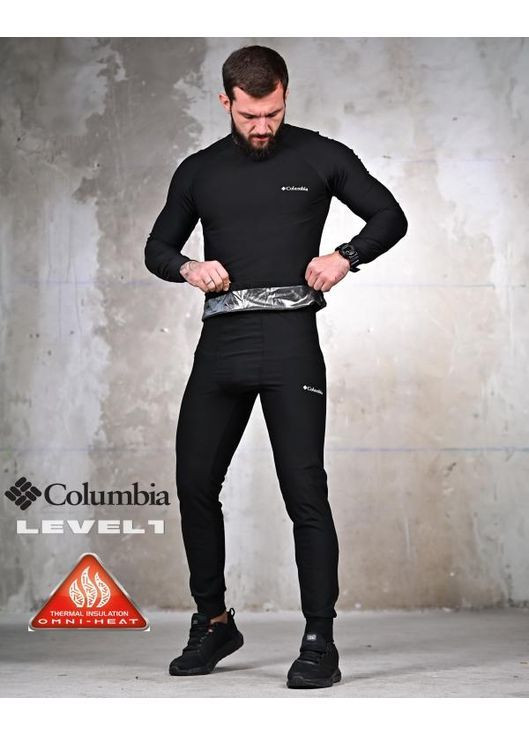 Тактична чоловіча активна термобілизна на omni-heat чорна No Brand (363222646)