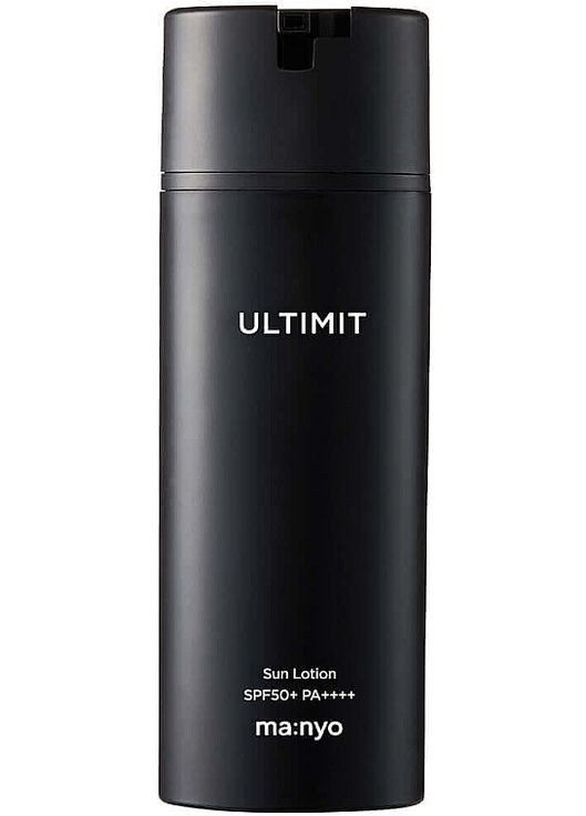 Лосьйон сонцезахисний для чоловіків Ultimit All-In-One Sun Lotion SPF50+ PA++++ 100ml (1377107-20899981) Manyo (368649587)