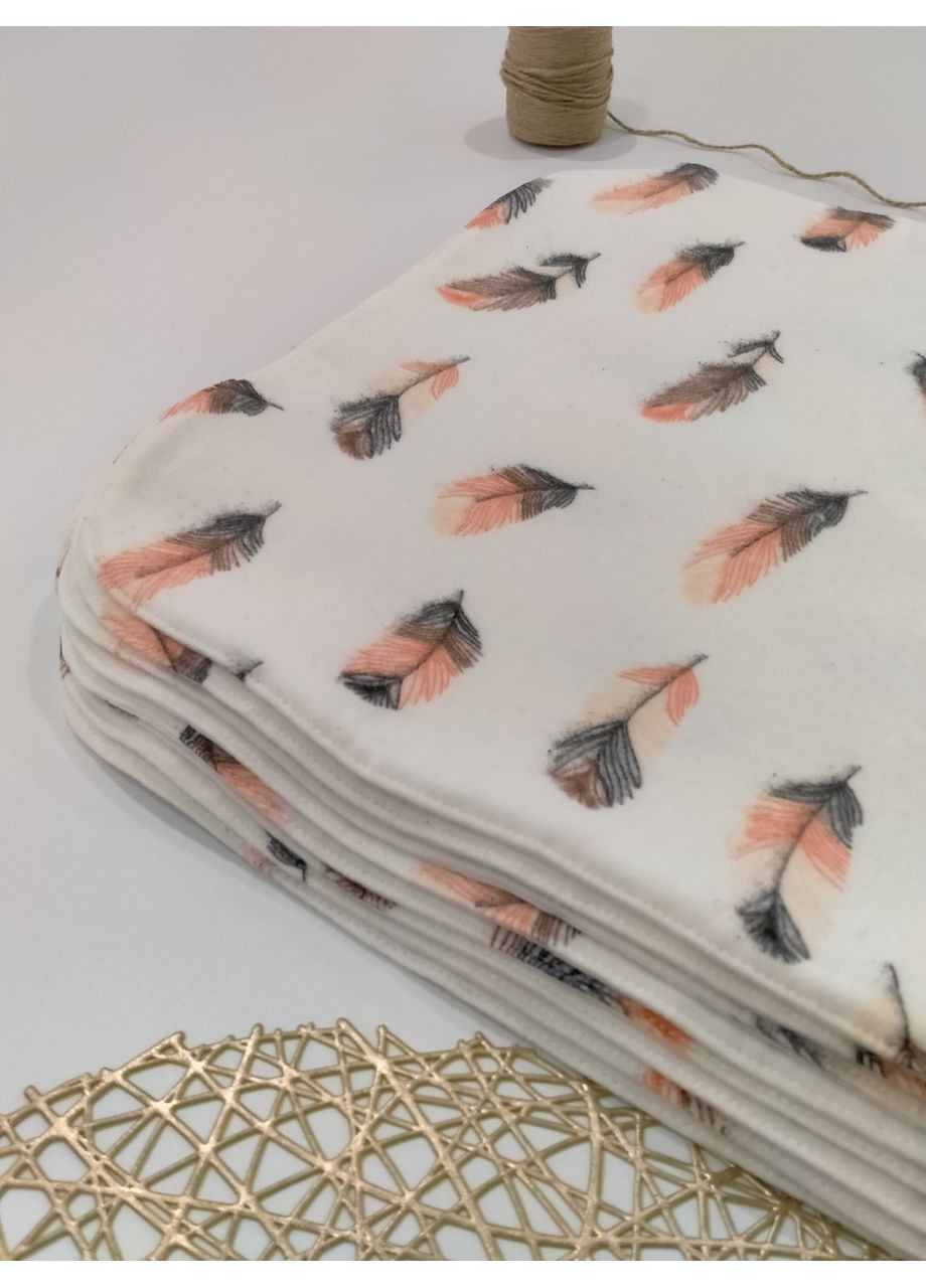 Фланелевые непромокаемые пеленки на трикотажной мембране, размер 38*45 No Brand (370370069)