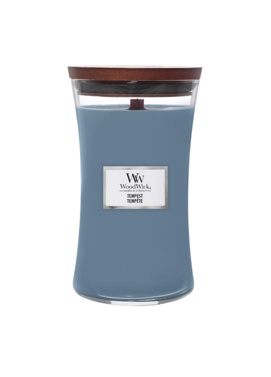 Ароматическая свеча с морской солью и жемчужинами Large Tempest 609 г WoodWick (367912422)