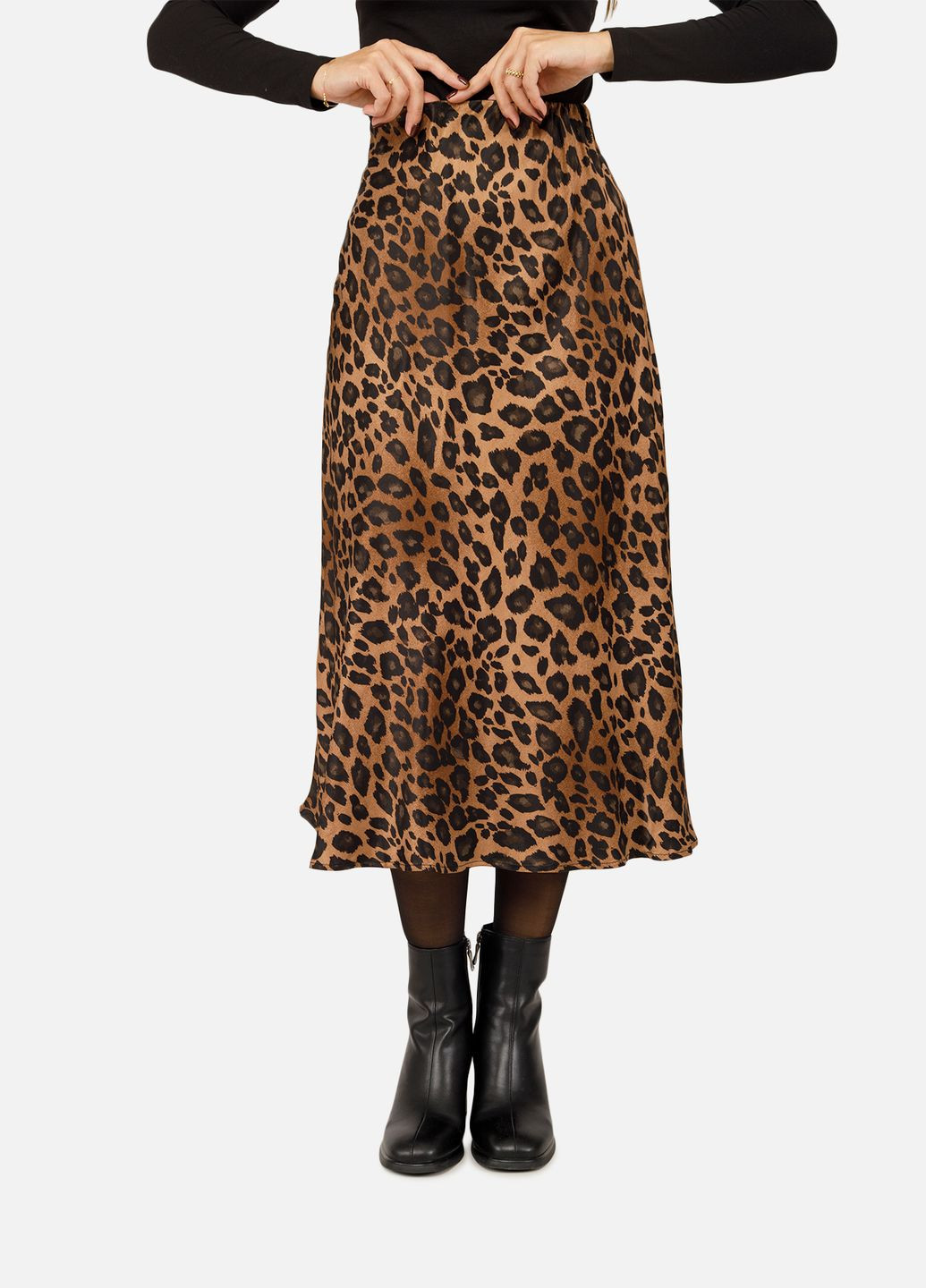 Бежевая женская юбка-клеш цвет бежевый цб-00262468 Mixray