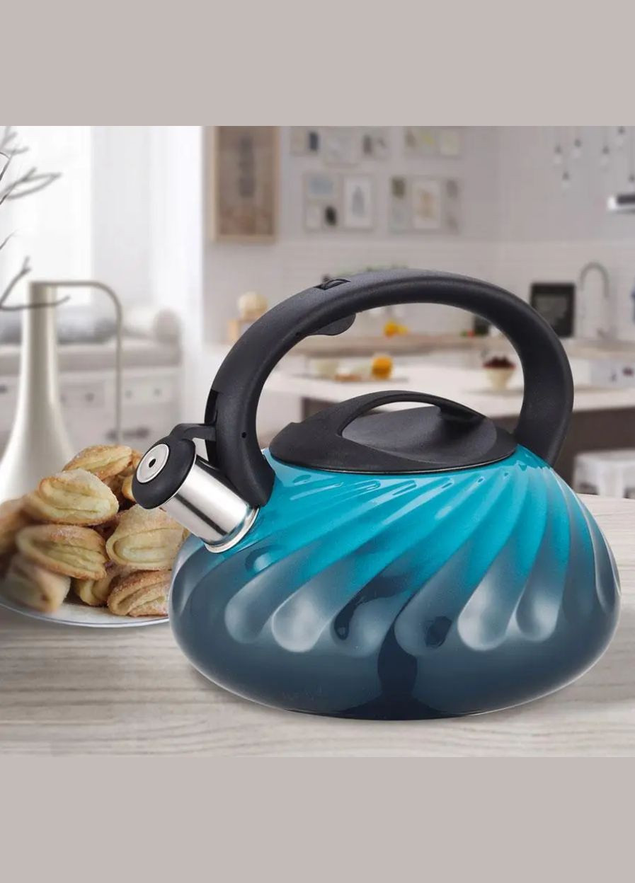 Чайник неіржавкий 3 л синій (MR-1321-Blue) Maestro (316633003)