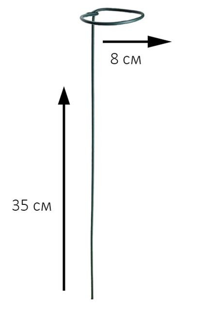 Металлическая поддержка для растений Завиток Light h35 см ELSA Light-35 (339041122)
