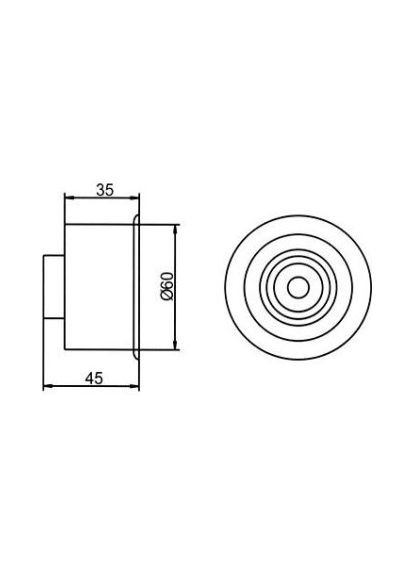 Ролик натяжний MAZDA (вир-во ) GT80510 GMB (366173660)