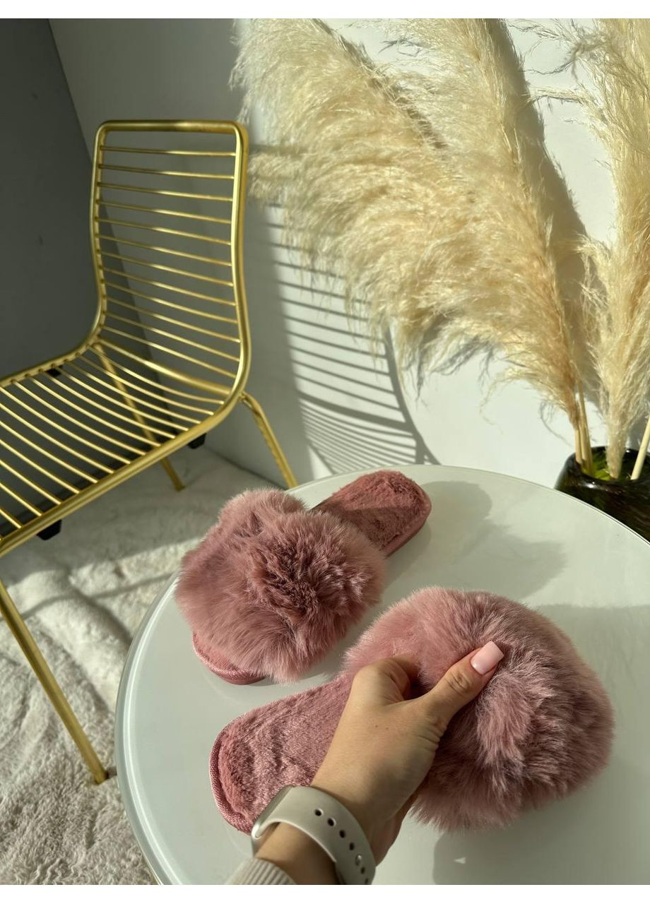 Розовые домашние тапочки женские с открытым носком розового цвета для дома, удобные и теплые, они стильные. 41 China
