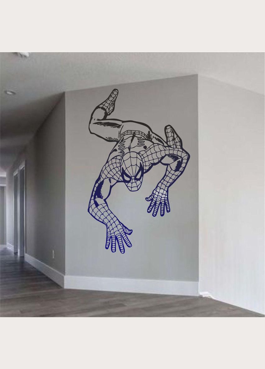 Трафарет для фарбування, Людина-павук, одноразовий із самоклеючої плівки 180 х 115 см Декоинт (293175955)