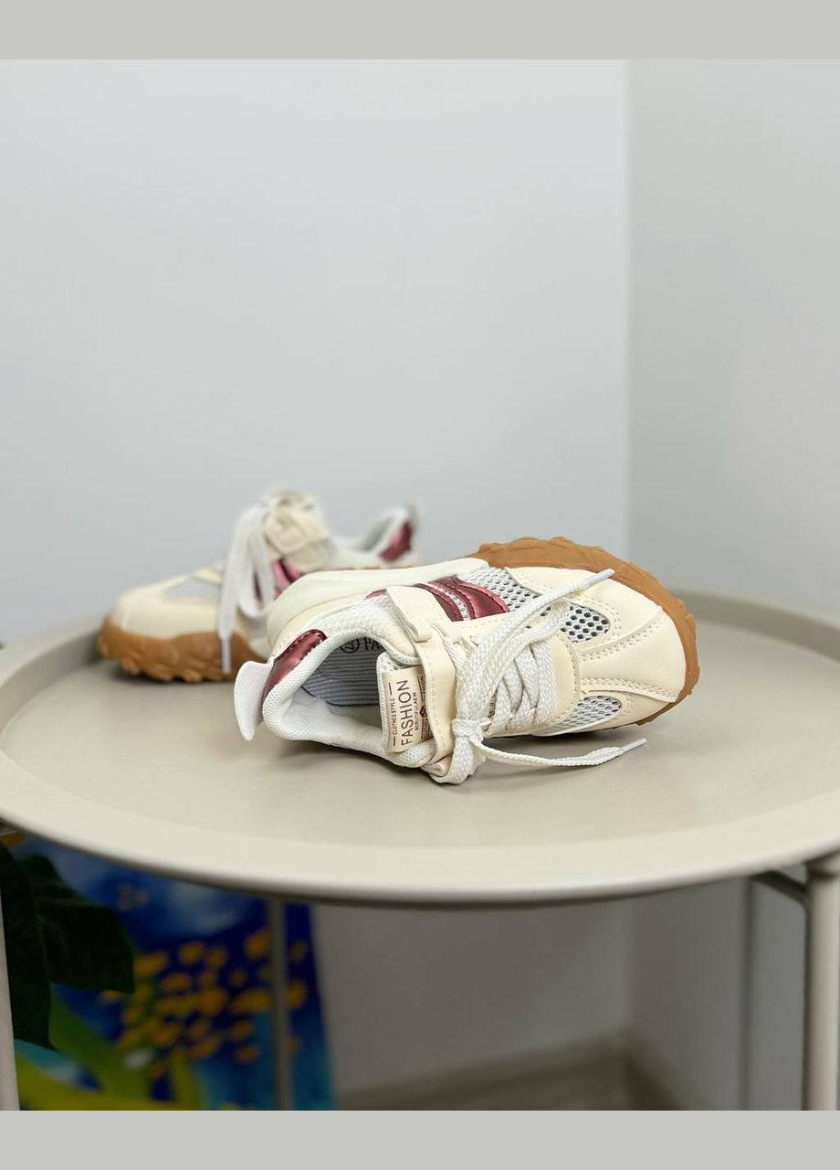Бежеві літні дитячі кросівки бежеві 1314 No Brand