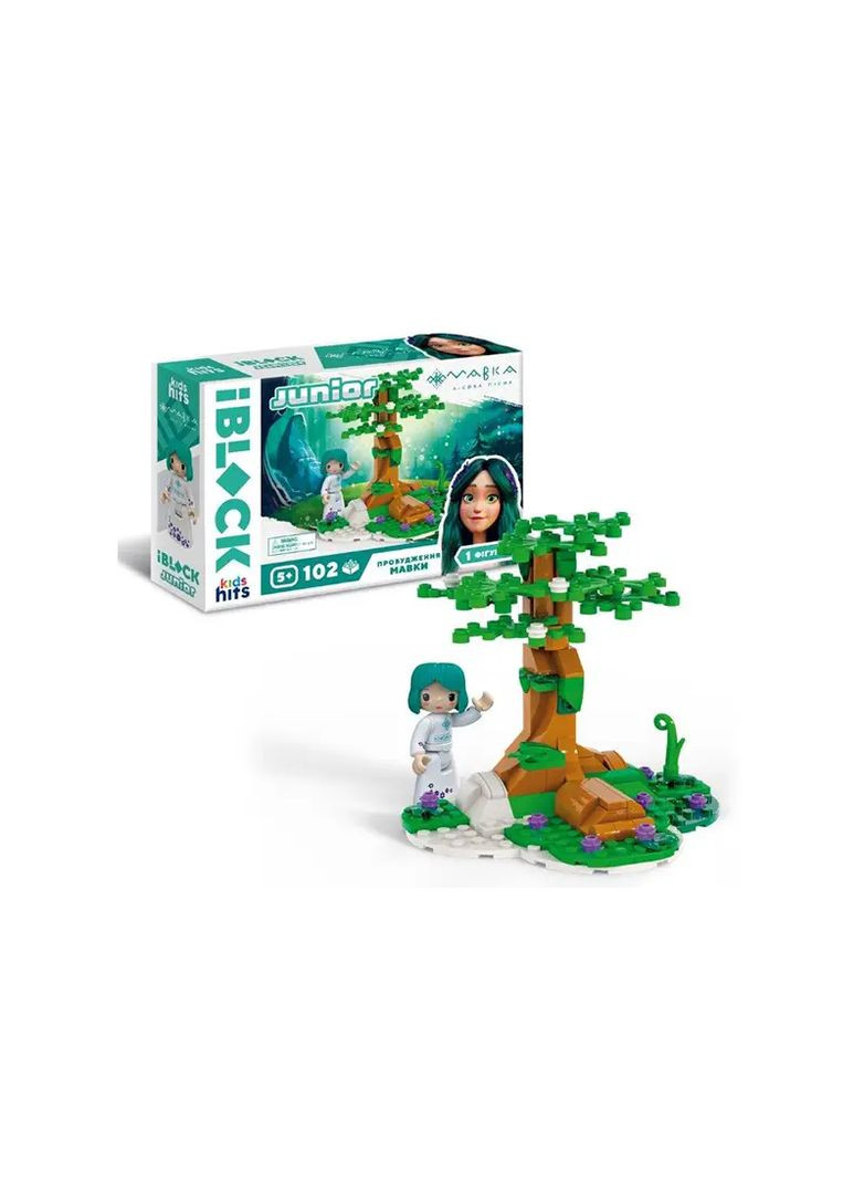 Конструктор блочный Мавка 102 детали с фигуркой и наклейками JUNIOR пластик в ассортименте PL-921-519 Iblock Кон2519 (370651273)