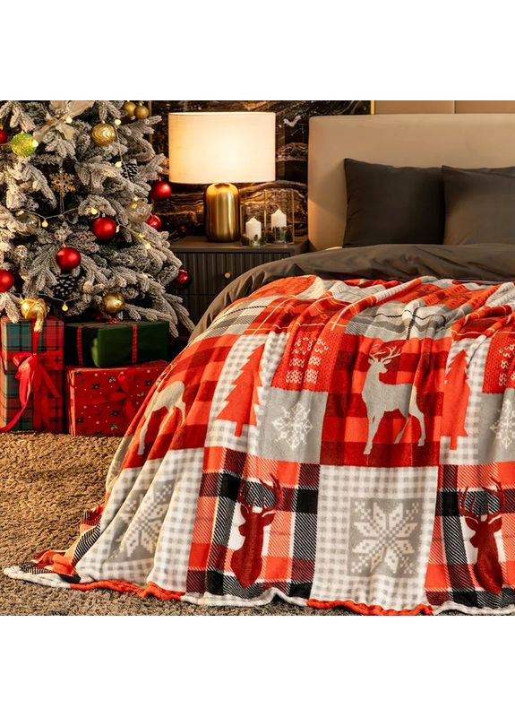 Плед флис Скандинавские мотивы 150x200 см Love You 9116 (368904101)